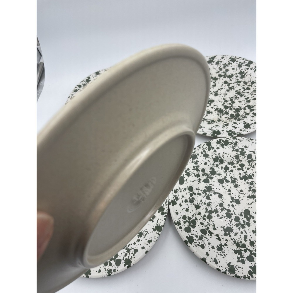 Lot of 5 Bee & Willow Lichen Splatter 8" Melamine Salad Plates New Farmhouse - Picture 7 of 9